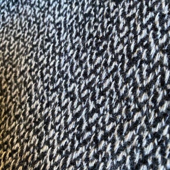 Vintage Paul Levy Women's Herringbone Pea Coat Size M Wool Grey Jacket Old Money - Picture 6 of 15